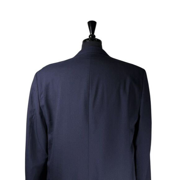 Vintage Brooks Brothers Mens 42L Blue Wool Blazer Sport Coat Jacket Gold Buttons - Picture 9 of 11